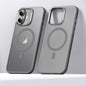 For iPhone 16 SULADA Light Sand MagSafe Magnetic PC Hybrid TPU Phone Case(Grey)