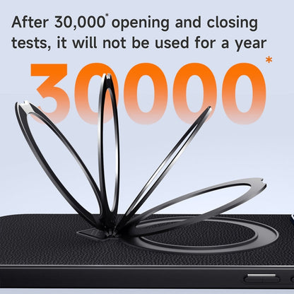 For iPhone 15 Plus SULADA Top Grain Leather MagSafe Magnetic Holder Phone Case(Green)