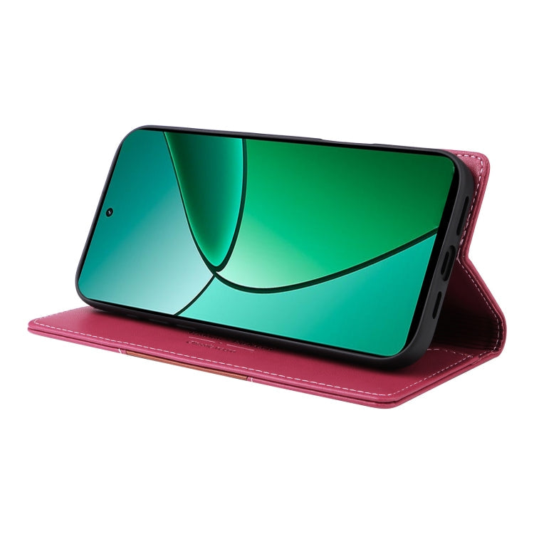 For Realme 12+ GQUTROBE G01 RFID Anti-theft Leather Phone Case(Red)