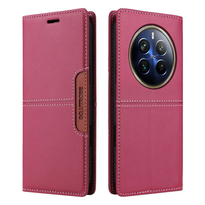 For Realme 12 Pro+ GQUTROBE G01 RFID Anti-theft Leather Phone Case(Red)