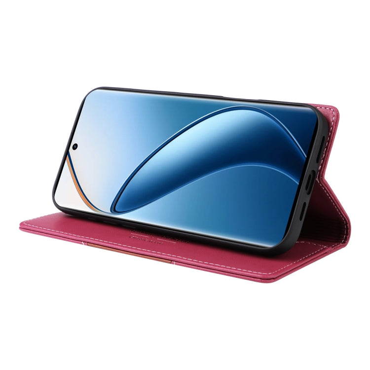 For Realme 12 Pro+ GQUTROBE G01 RFID Anti-theft Leather Phone Case(Red)