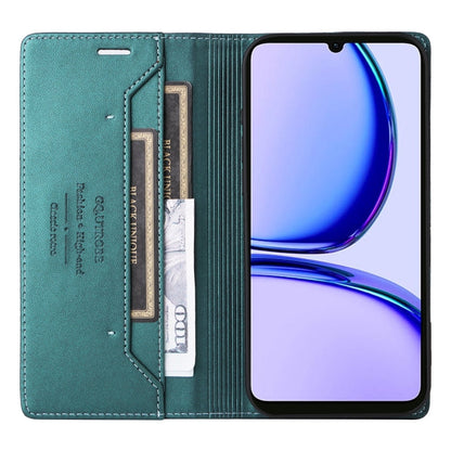 Pour étui de téléphone en cuir antivol RFID GQUTROBE G01 pour Realme C53 4G (vert)