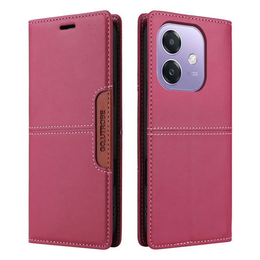 For OPPO A3x 5G / 4G GQUTROBE G01 RFID Anti-theft Leather Phone Case(Red)