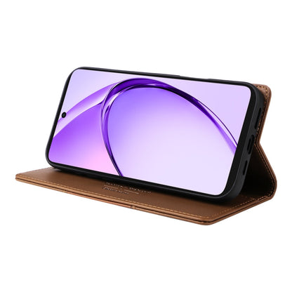 For OPPO A3x 5G / 4G GQUTROBE G01 RFID Anti-theft Leather Phone Case(Brown)