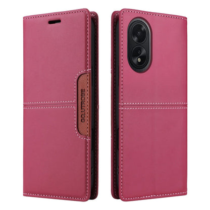 For OPPO A38 4G / A18 GQUTROBE G01 RFID Anti-theft Leather Phone Case(Red)