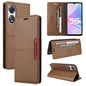 For OPPO A58 5G GQUTROBE G01 RFID Anti-theft Leather Phone Case(Brown)