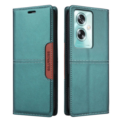 For OPPO A79 5G GQUTROBE G01 RFID Anti-theft Leather Phone Case(Green)