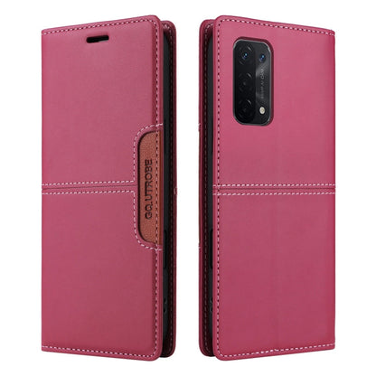 For OPPO A93 5G / A54 5G GQUTROBE G01 RFID Anti-theft Leather Phone Case(Red)