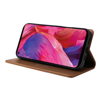 For OPPO A93 5G / A54 5G GQUTROBE G01 RFID Anti-theft Leather Phone Case(Brown)