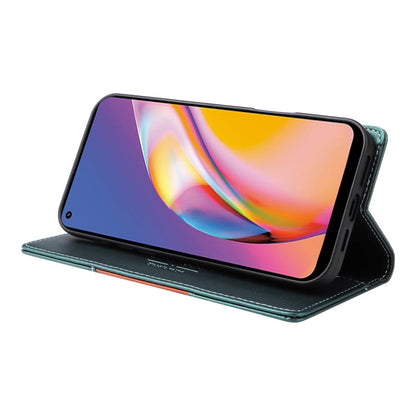 Pour OPPO A94 / Reno6 Z GQUTROBE G01 Étui Portefeuille Antivol RFID en Cuir (Vert)