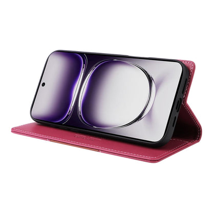 For OPPO Reno12 5G Global GQUTROBE G01 RFID Anti-theft Leather Phone Case(Red)