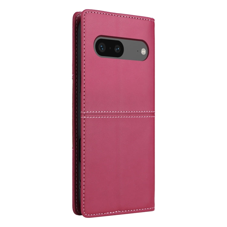 For Google Pixel 7 GQUTROBE G01 RFID Anti-theft Leather Phone Case(Red)