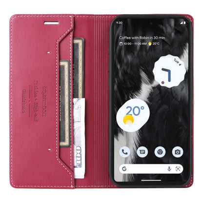 For Google Pixel 7 GQUTROBE G01 RFID Anti-theft Leather Phone Case(Red)