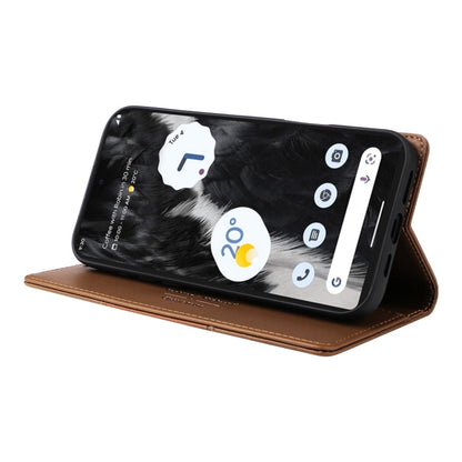 For Google Pixel 7 GQUTROBE G01 RFID Anti-theft Leather Phone Case(Brown)