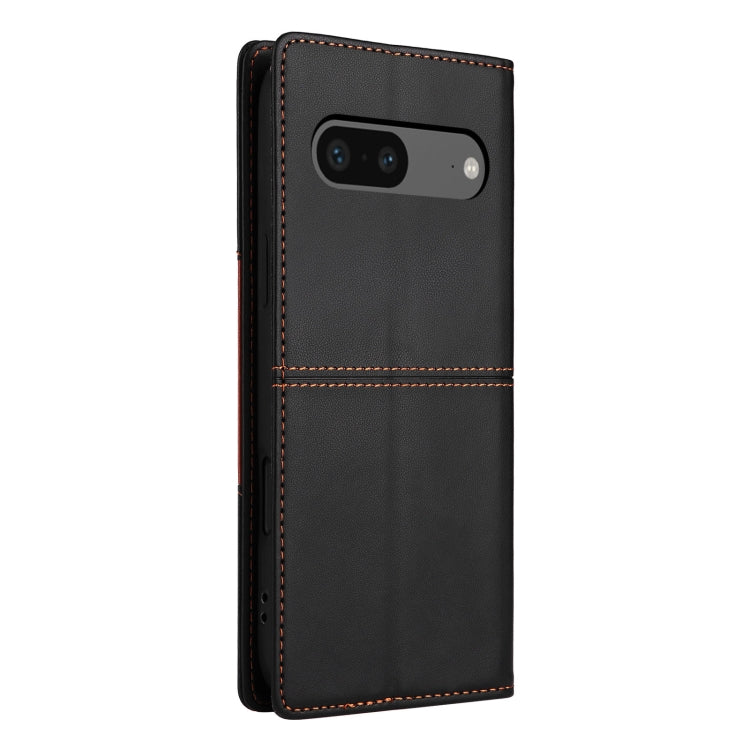 For Google Pixel 7 GQUTROBE G01 RFID Anti-theft Leather Phone Case(Black)