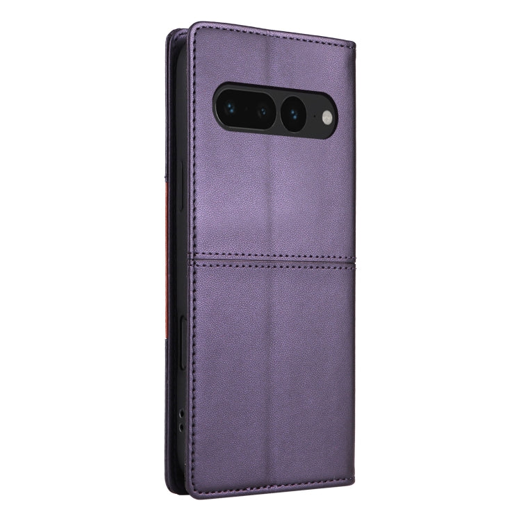For Google Pixel 7 Pro GQUTROBE G01 RFID Anti-theft Leather Phone Case(Purple)