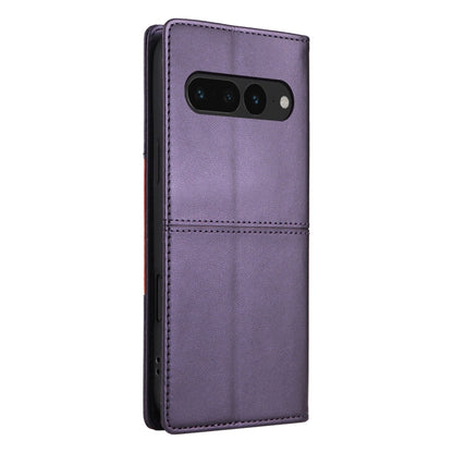 For Google Pixel 7 Pro GQUTROBE G01 RFID Anti-theft Leather Phone Case(Purple)