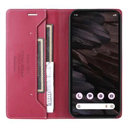 For Google Pixel 7a GQUTROBE G01 RFID Anti-theft Leather Phone Case(Red)