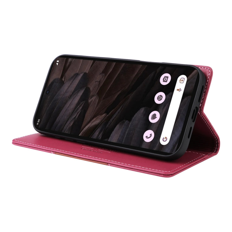 For Google Pixel 7a GQUTROBE G01 RFID Anti-theft Leather Phone Case(Red)