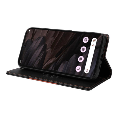 Pour Google Pixel 7a GQUTROBE G01 Étui de téléphone en cuir anti-vol RFID (Noir)