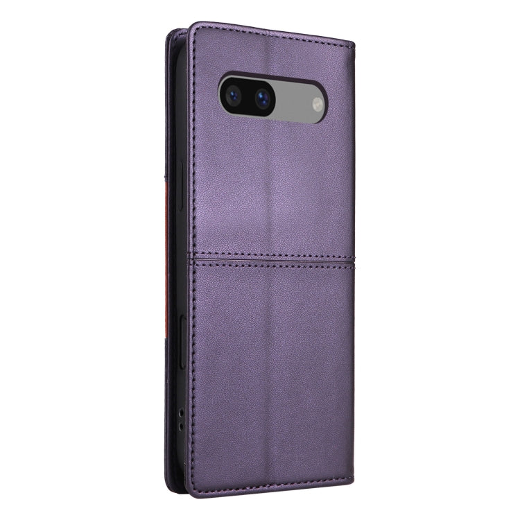 For Google Pixel 7a GQUTROBE G01 RFID Anti-theft Leather Phone Case(Purple)