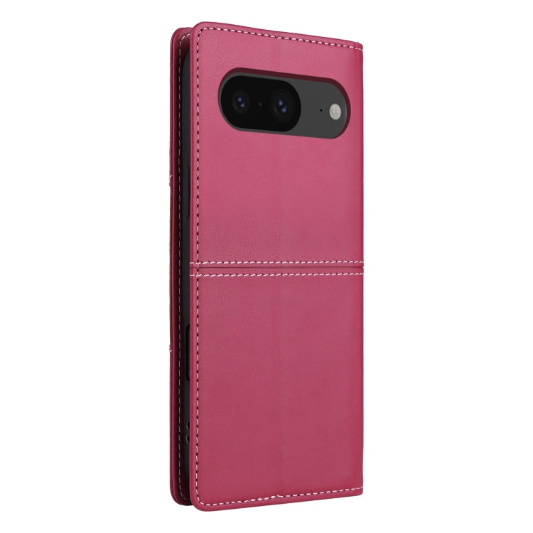 For Google Pixel 8 GQUTROBE G01 RFID Anti-theft Leather Phone Case(Red)