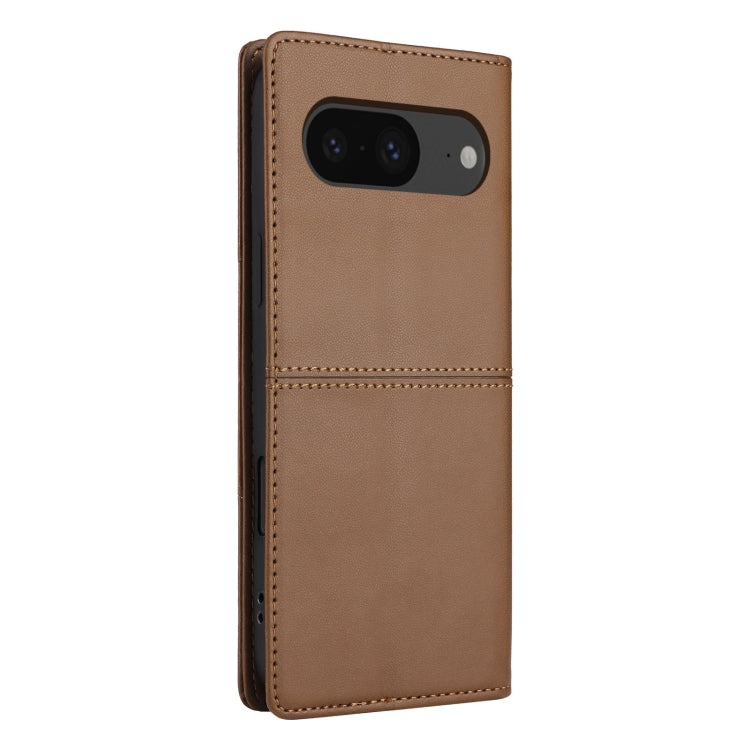 For Google Pixel 8 GQUTROBE G01 RFID Anti-theft Leather Phone Case(Brown)