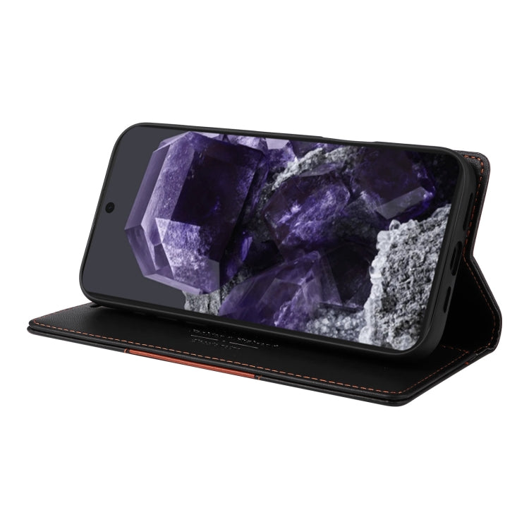 For Google Pixel 8 GQUTROBE G01 RFID Anti-theft Leather Phone Case(Black)