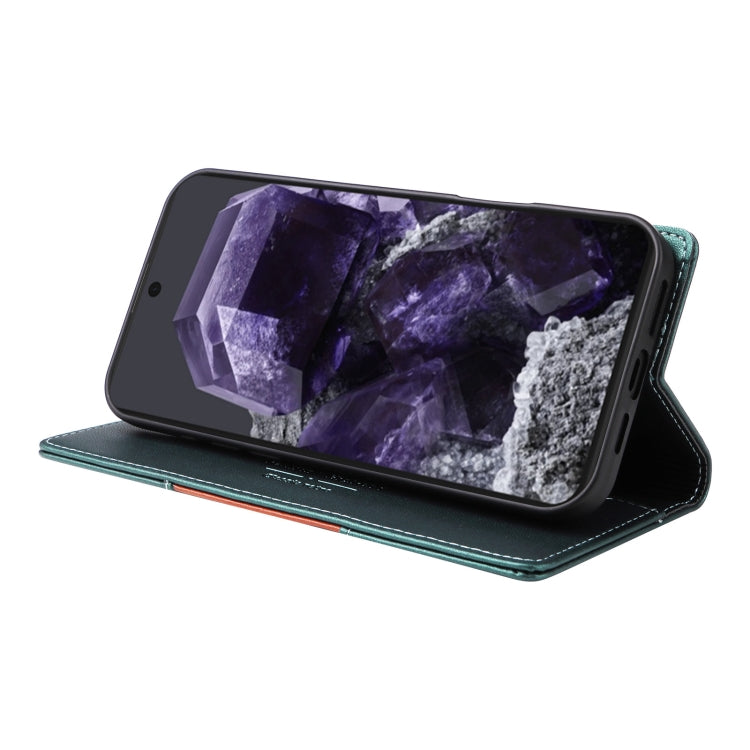 For Google Pixel 8 GQUTROBE G01 RFID Anti-theft Leather Phone Case(Green)