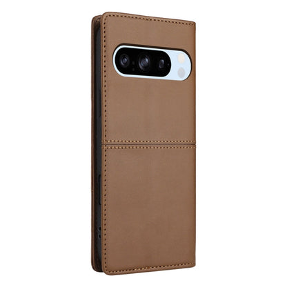 For Google Pixel 8 Pro GQUTROBE G01 RFID Anti-theft Leather Phone Case(Brown)