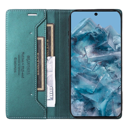 For Google Pixel 8 Pro GQUTROBE G01 RFID Anti-theft Leather Phone Case(Green)