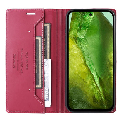 For Google Pixel 8a GQUTROBE G01 RFID Anti-theft Leather Phone Case(Red)