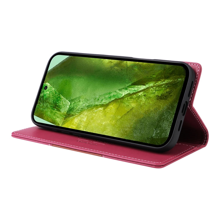 For Google Pixel 8a GQUTROBE G01 RFID Anti-theft Leather Phone Case(Red)