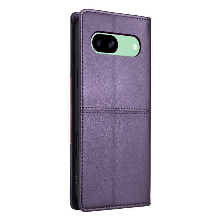 For Google Pixel 8a GQUTROBE G01 RFID Anti-theft Leather Phone Case(Purple)