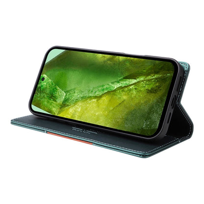 For Google Pixel 8a GQUTROBE G01 RFID Anti-theft Leather Phone Case(Green)