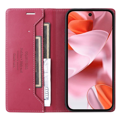 For Google Pixel 9 / 9 Pro GQUTROBE G01 RFID Anti-theft Leather Phone Case(Red)