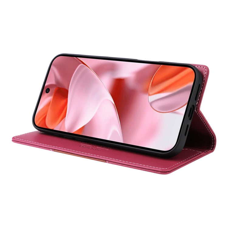 For Google Pixel 9 / 9 Pro GQUTROBE G01 RFID Anti-theft Leather Phone Case(Red)