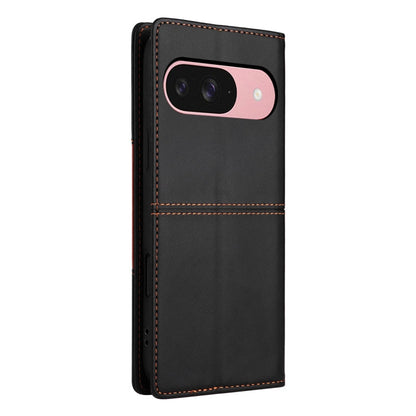 For Google Pixel 9 / 9 Pro GQUTROBE G01 RFID Anti-theft Leather Phone Case(Black)