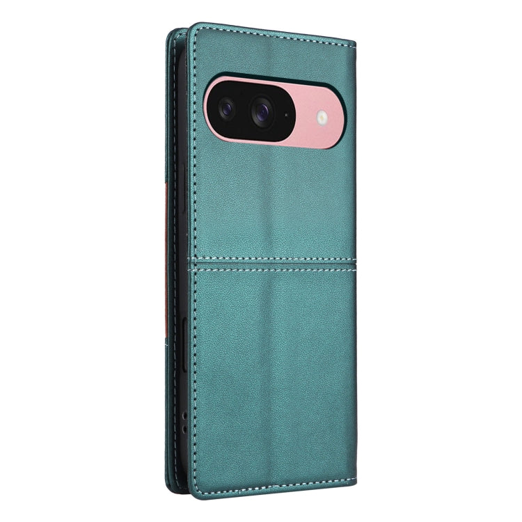 For Google Pixel 9 / 9 Pro GQUTROBE G01 RFID Anti-theft Leather Phone Case(Green)