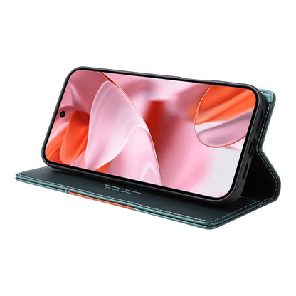 For Google Pixel 9 / 9 Pro GQUTROBE G01 RFID Anti-theft Leather Phone Case(Green)