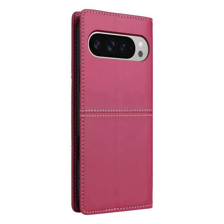 For Google Pixel 9 Pro XL GQUTROBE G01 RFID Anti-theft Leather Phone Case(Red)