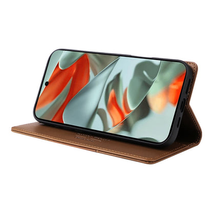 For Google Pixel 9 Pro XL GQUTROBE G01 RFID Anti-theft Leather Phone Case(Brown)