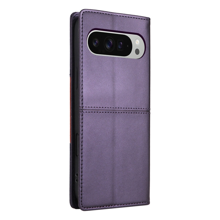 For Google Pixel 9 Pro XL GQUTROBE G01 RFID Anti-theft Leather Phone Case(Purple)