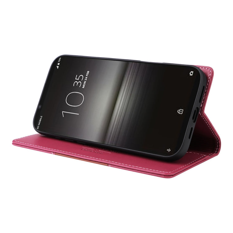 For Sony Xperia 1 II GQUTROBE G01 RFID Anti-theft Leather Phone Case(Red)