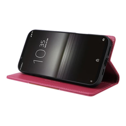 For Sony Xperia 1 II GQUTROBE G01 RFID Anti-theft Leather Phone Case(Red)