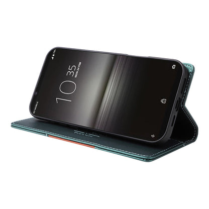 For Sony Xperia 1 II GQUTROBE G01 RFID Anti-theft Leather Phone Case(Green)