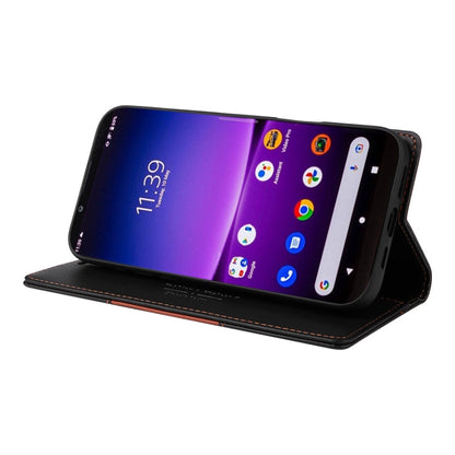 For Sony Xperia 1 IV GQUTROBE G01 RFID Anti-theft Leather Phone Case(Black)