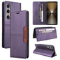 For Sony Xperia 1 VI GQUTROBE G01 RFID Anti-theft Leather Phone Case(Purple)