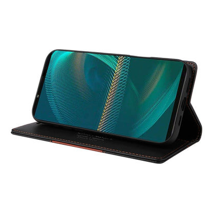 For Sony Xperia 5 III GQUTROBE G01 RFID Anti-theft Leather Phone Case(Black)