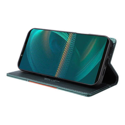 For Sony Xperia 5 III GQUTROBE G01 RFID Anti-theft Leather Phone Case(Green)
